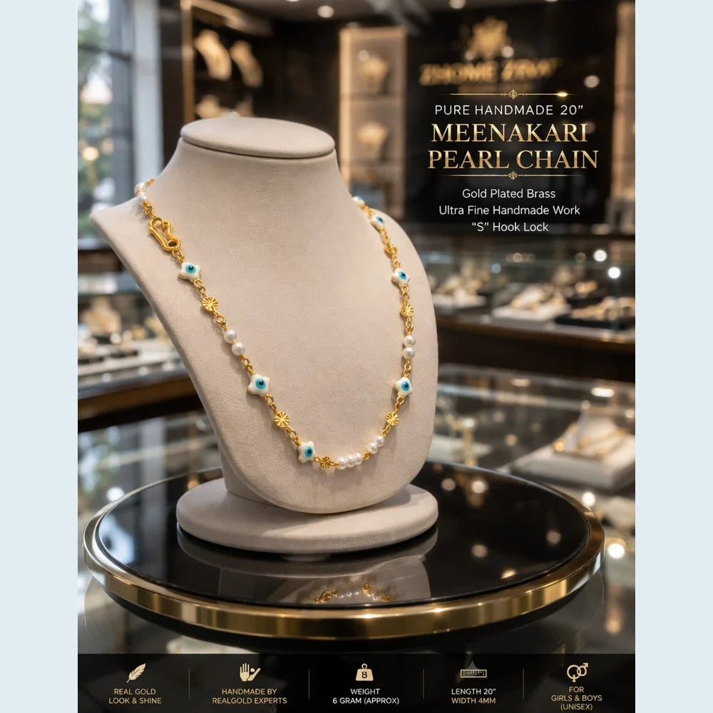 zhome-meenakari-pearl-chain-necklace-20-inch