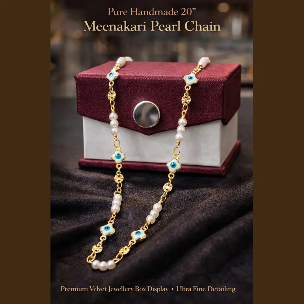 zhome-meenakari-pearl-chain-necklace-20-inch
