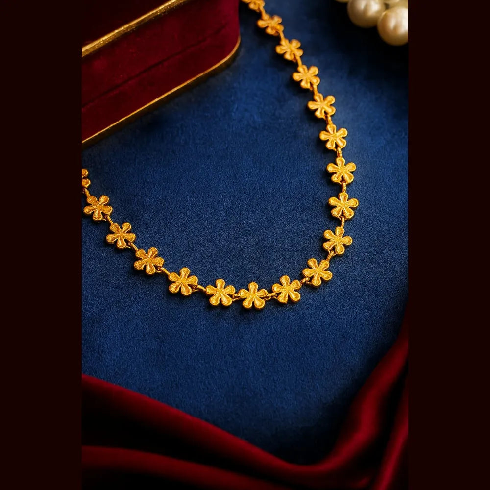 Product image of 22 Inch Gold Plated Floral Chain 8G – image 3