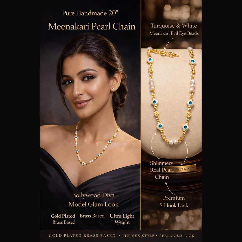 zhome-meenakari-pearl-chain-necklace-20-inch