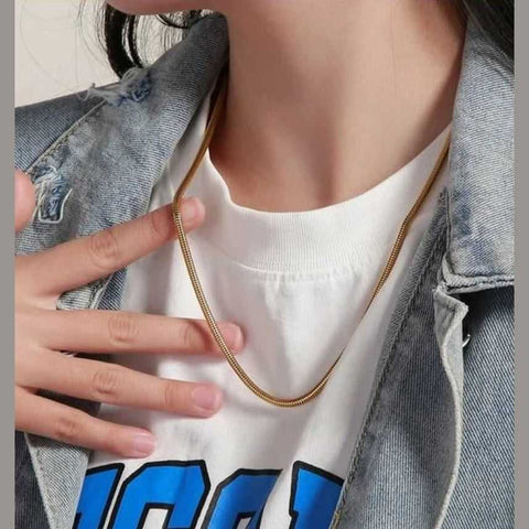 Elegant Gold-Plated Chain for Girls