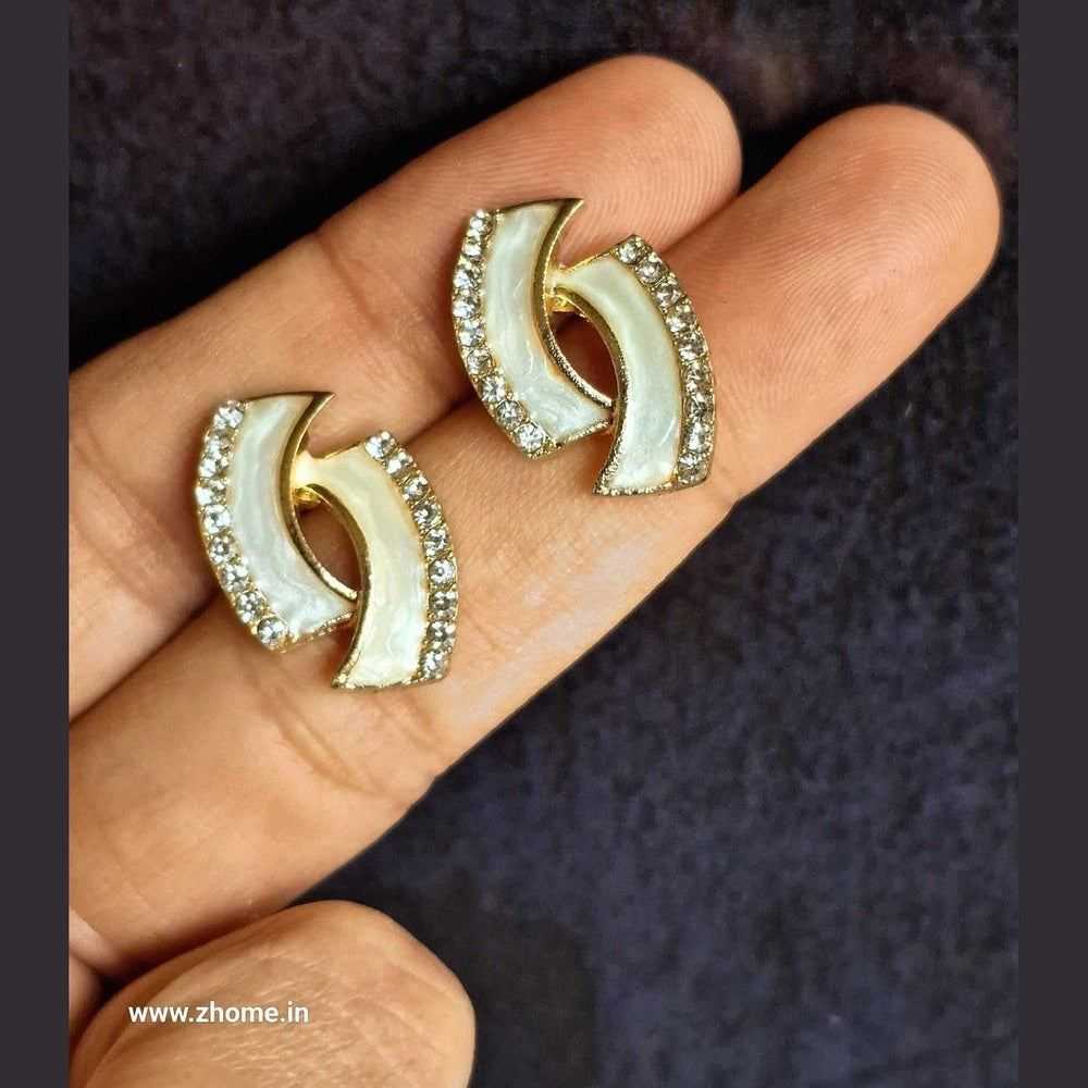 Elegant White Blossom Earrings