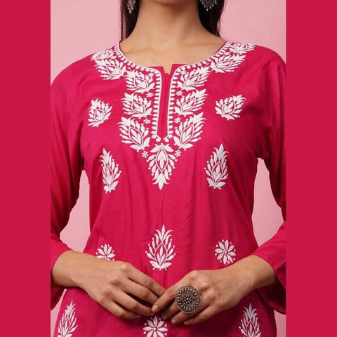 💚 Enchanting Chikan Short Kurti