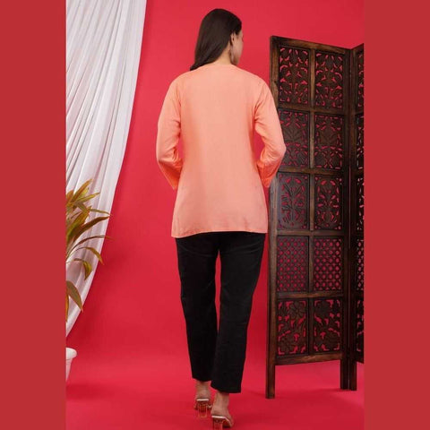 💚 Enchanting Chikan Short Kurti