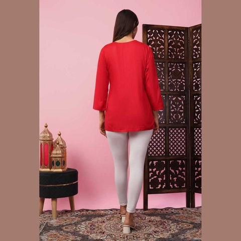 💚 Enchanting Chikan Short Kurti