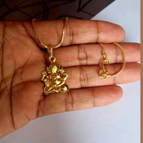 Gold Plated Ganpati Ji Locket with Free Chain