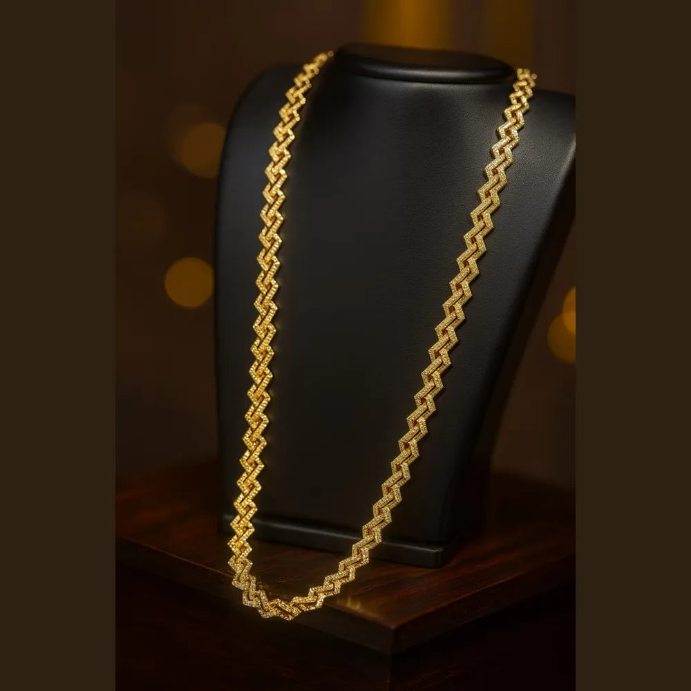 Gold Plated Anti-Tarnish Daily Wear Chain – Unisex 20 Inch | ZHome