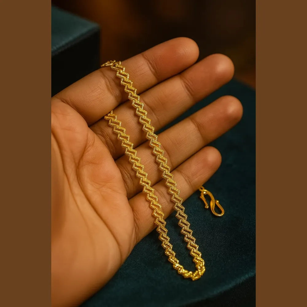 Gold Plated Anti-Tarnish Daily Wear Chain – Unisex 20 Inch | ZHome