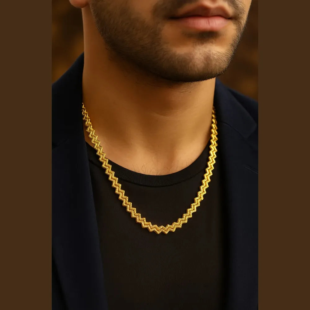 Gold Plated Anti-Tarnish Daily Wear Chain – Unisex 20 Inch | ZHome