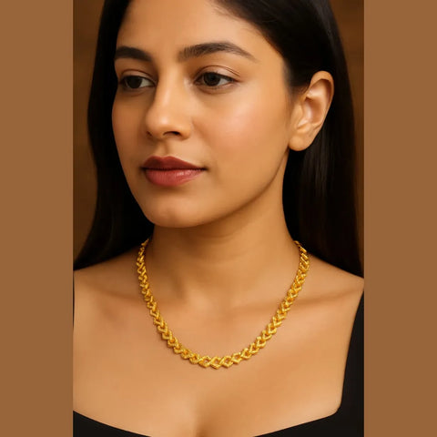Gold Plated Anti-Tarnish Daily Wear Chain – Unisex 20 Inch | ZHome