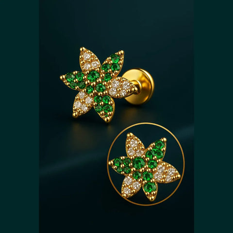 Luxury Designer Nosepin – Elegant AD Stone Detailing