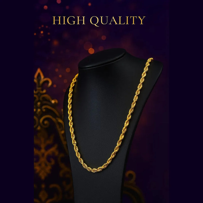 Royal Gold-Plated Chain for Men – 22K Shine