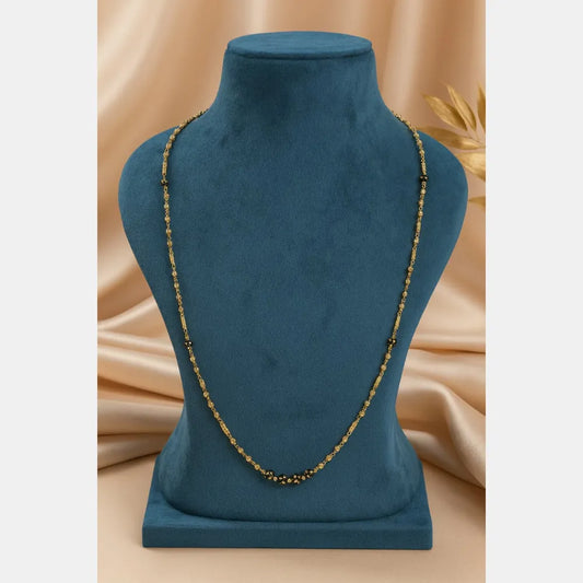 Product image of One Gram Gold-Plated 26” Lobster Clasp Mangalsutra Chain for Women – Handmade by Real Gold Jewellery Workers – image 1