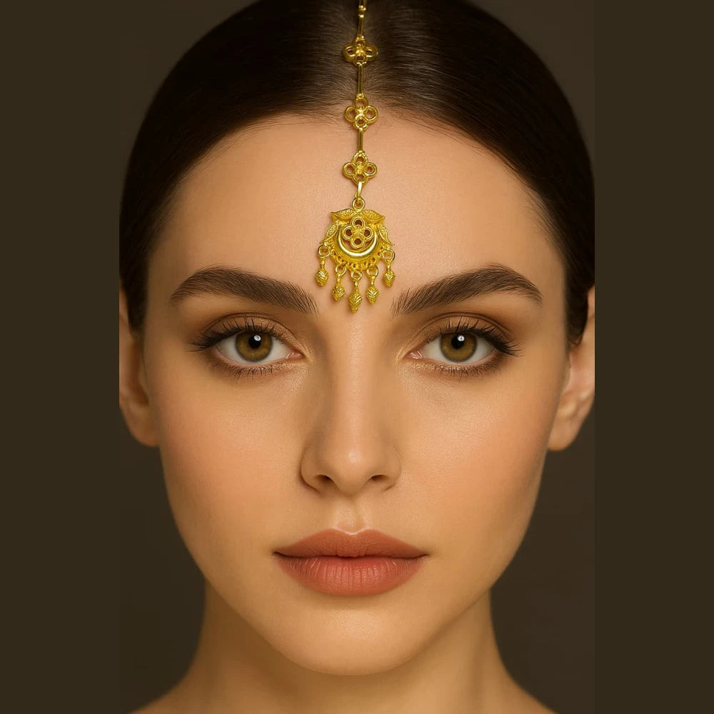 Exclusive Handmade Long Haram Necklace Set with Matching Earrings – One Gram Gold Plated