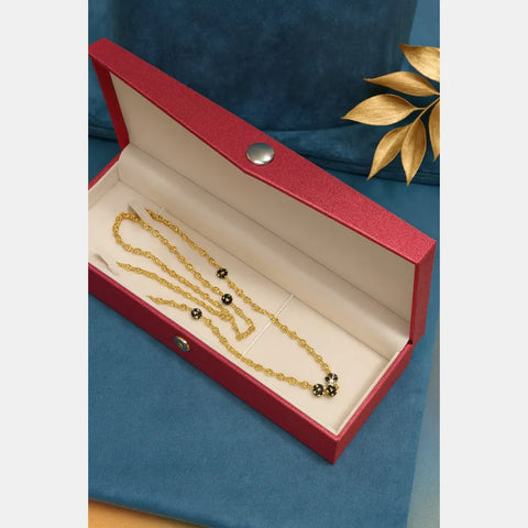 One Gram Gold-Plated 26” Lobster Clasp Mangalsutra Chain for Women – Handmade by Real Gold Jewellery Workers