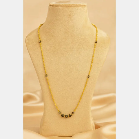 One Gram Gold-Plated 26” Lobster Clasp Mangalsutra Chain for Women – Handmade by Real Gold Jewellery Workers