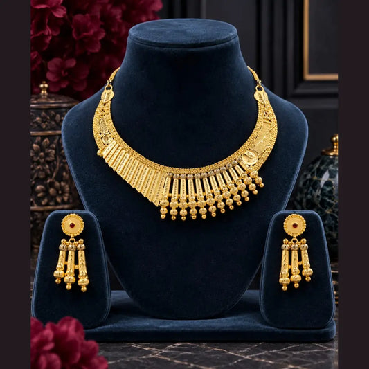 24 Carat Gold-Plated Real Stunning Necklace – Timeless Elegance Redefined