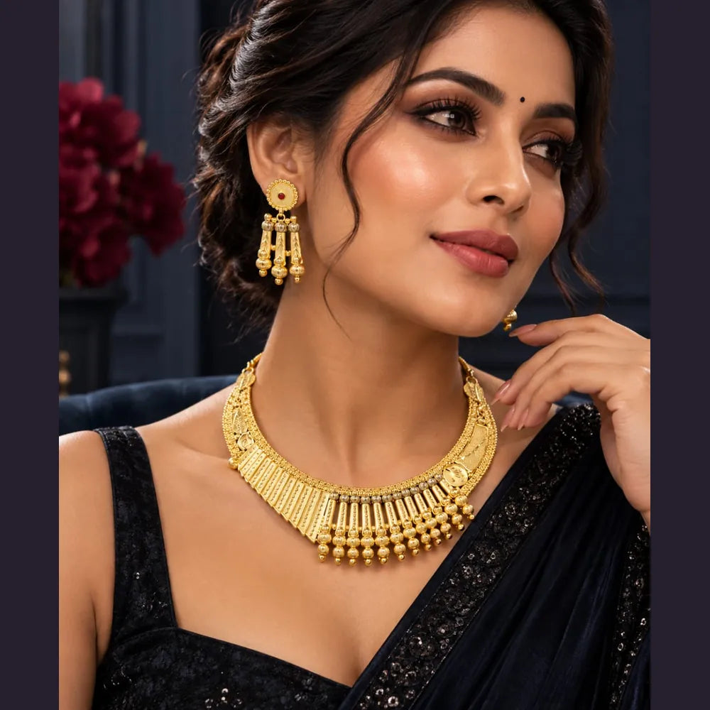 24 Carat Gold-Plated Real Stunning Necklace – Timeless Elegance Redefined