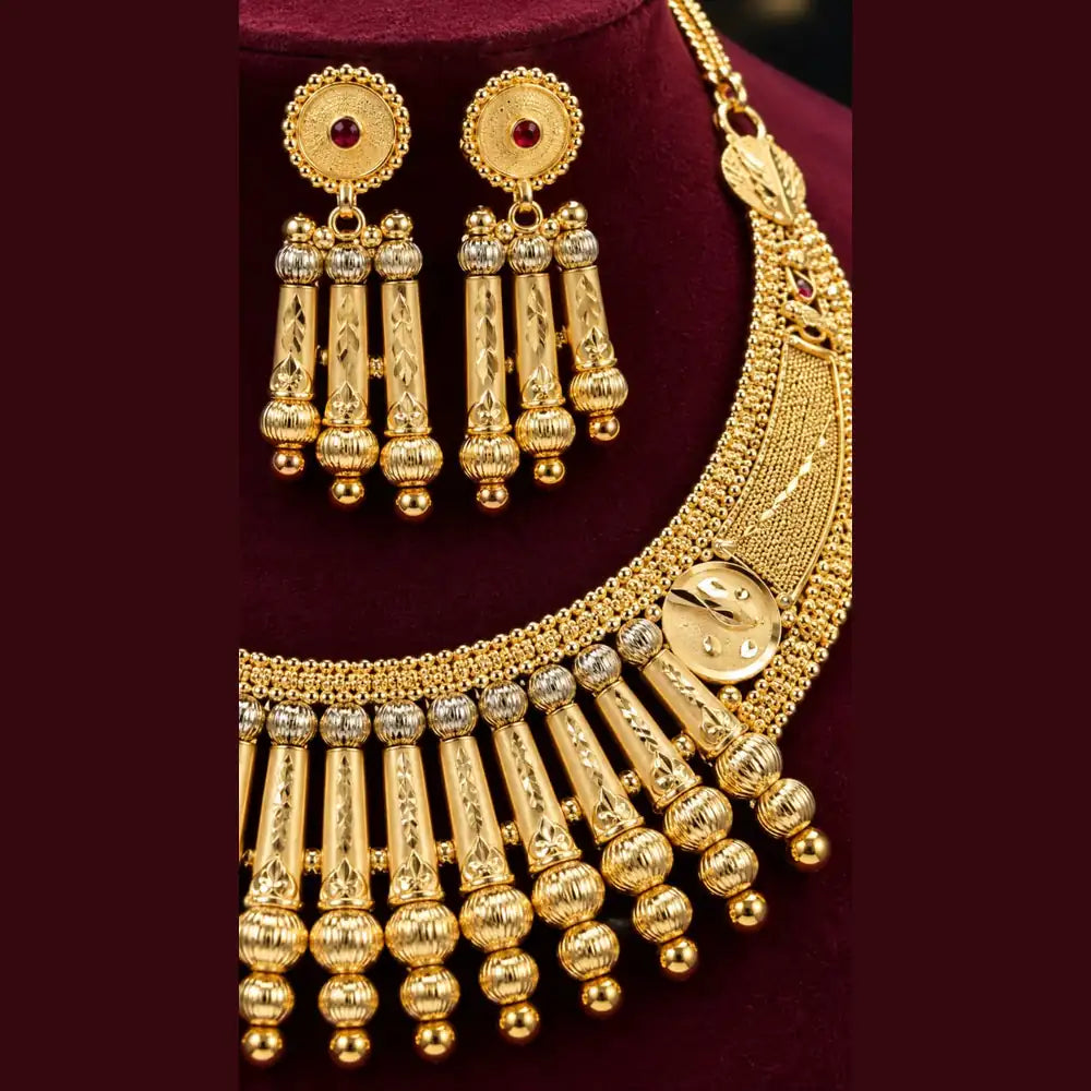 24 Carat Gold-Plated Real Stunning Necklace – Timeless Elegance Redefined