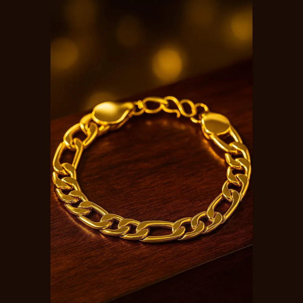 Product image of Men's Gold-Plated Bracelet – Premium One Gram Polish | ZHome – image 1