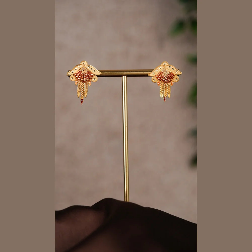 Product image of Traditional Gold Look Designer Pendant Necklace For Women Bridal Festive Jewellery By Zhome – image 6