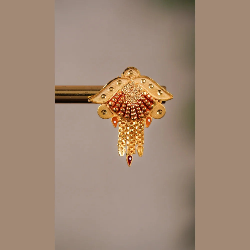 Product image of Traditional Gold Look Designer Pendant Necklace For Women Bridal Festive Jewellery By Zhome – image 8