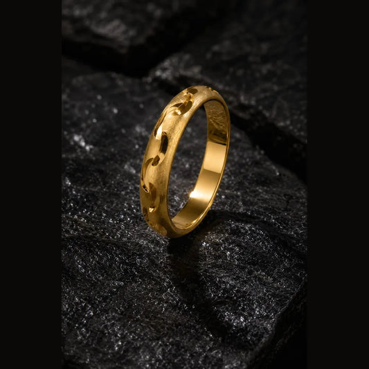 ZHome Zevar Gold Look Unisex Ring