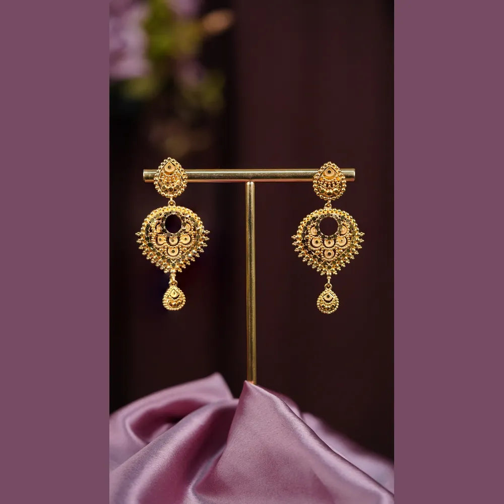 Product image of Royal Radiance One Gram Gold Short Necklace Set – image 12