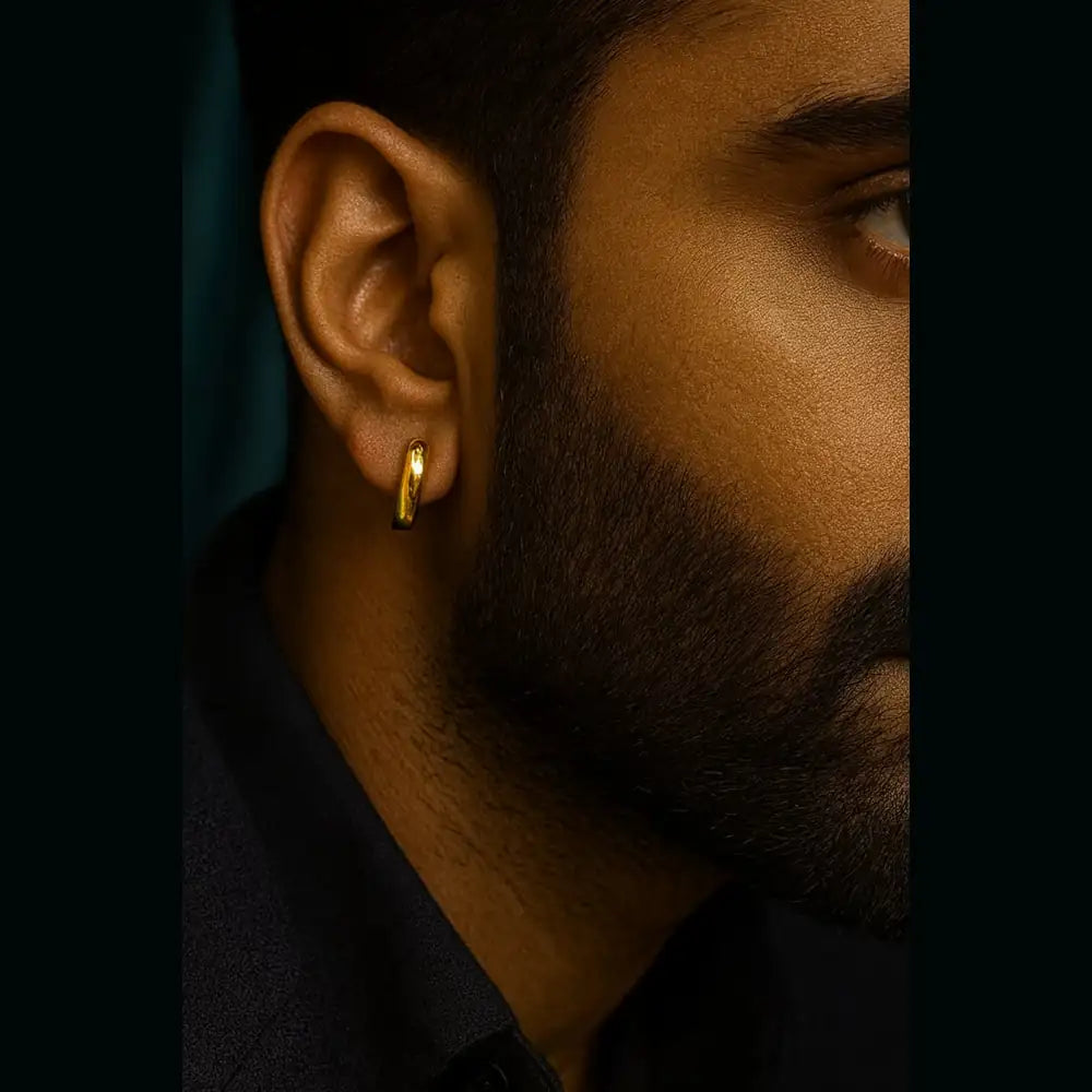 Unisex Studs Bali Earrings – Stylish Hoops for Men & Women