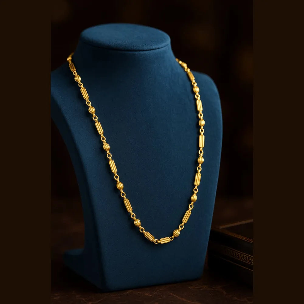 Royal Long Chain - 20 Inch | Handmade Gold Plated Dailywear
