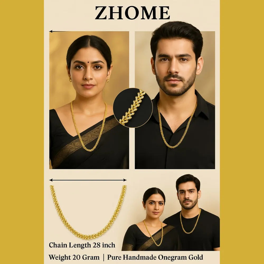 Product image of Royal 28Inch Onegram Gold Plated Chain – image 5