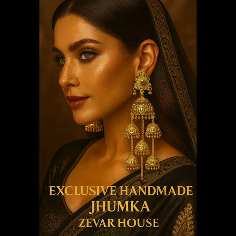 Exclusive Screwback Multi-Layer Jhumka Earrings – One Gram Gold Plated Handmade