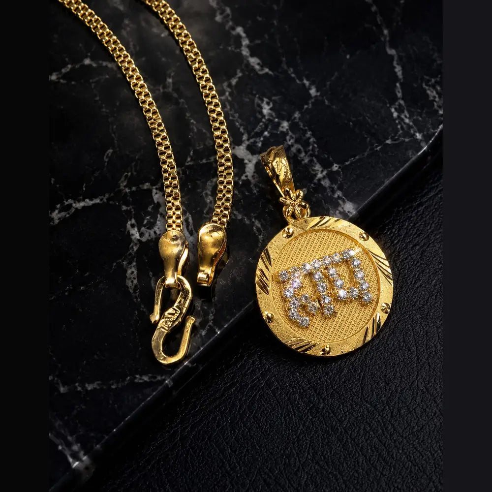Kids Hai Locket Chain | Gold Plated Pendant Necklace