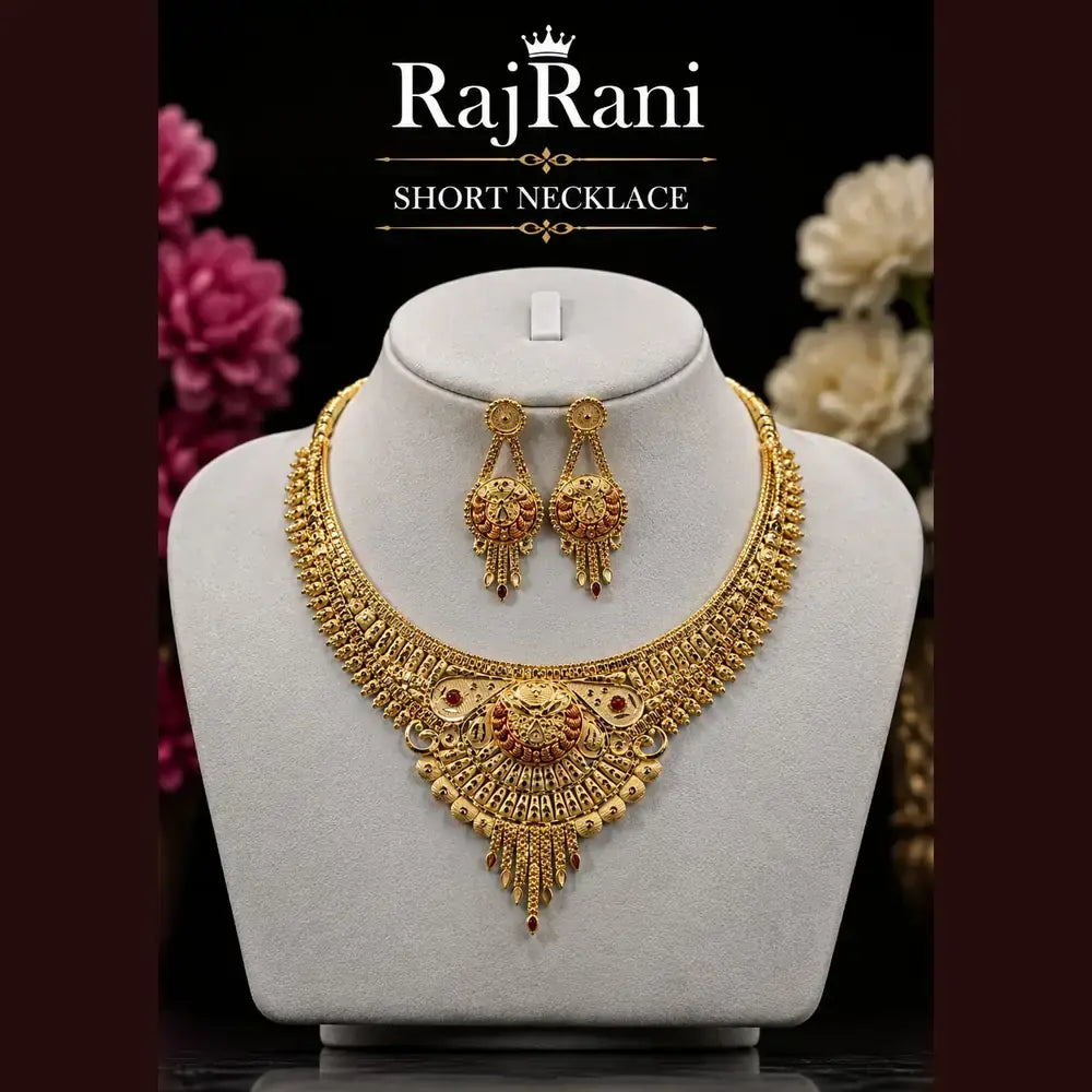 RajRani Traditional Gold Look Jewellery Combo Set | Necklace, Earrings, Bangles & More