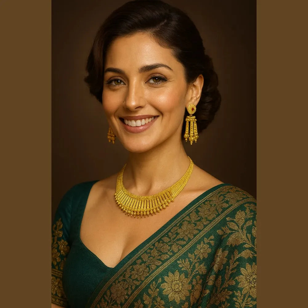 Product image of 24 Carat Gold Plated Real Stunning Necklace Timeless Elegance Redefined – image 5