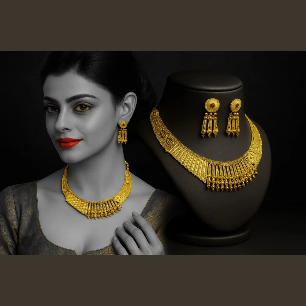 Product image of 24 Carat Gold Plated Real Stunning Necklace Timeless Elegance Redefined – image 7