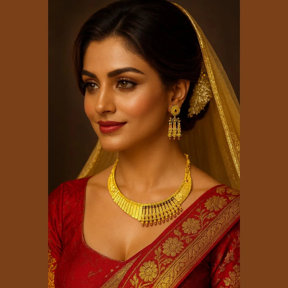 Product image of 24 Carat Gold Plated Real Stunning Necklace Timeless Elegance Redefined – image 3