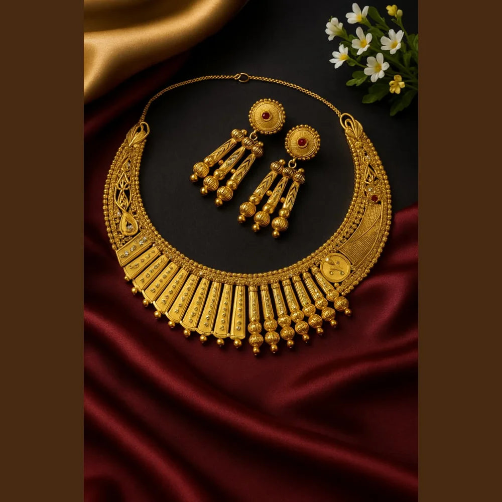 Product image of 24 Carat Gold Plated Real Stunning Necklace Timeless Elegance Redefined – image 2