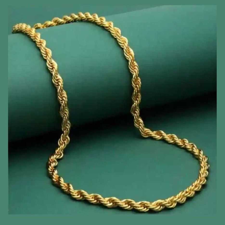 Royal Gold-Plated Chain for Men – 22K Shine – Anti Tarnish