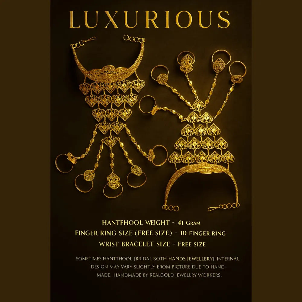 Product image of Products Royal Bridal Golden Chapka Hand Harness – image 9