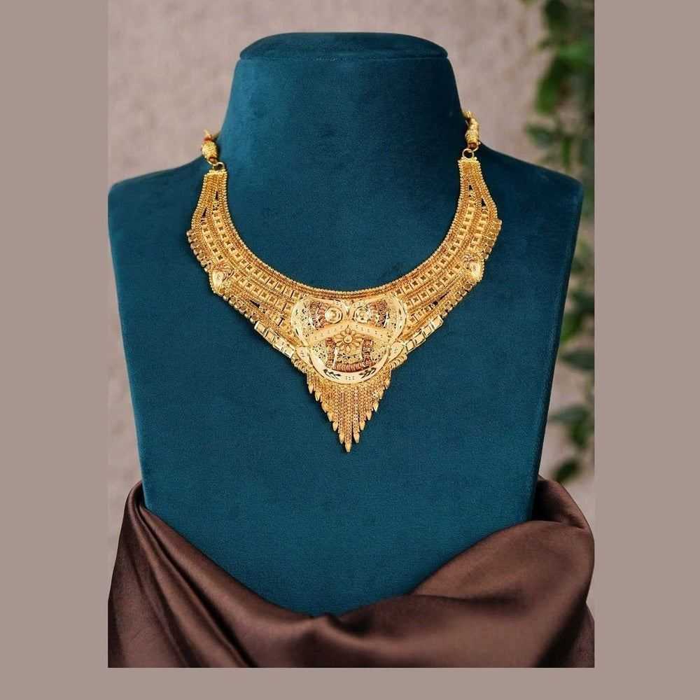 Statement Gold Necklace | Bridal Jewellery for Women – Anti Tarnish
