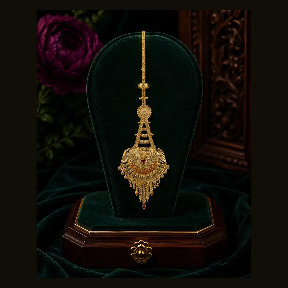 ZHome Zevar Gram Gold Full Dulhan Jewellery Set Looks Like Real Gold