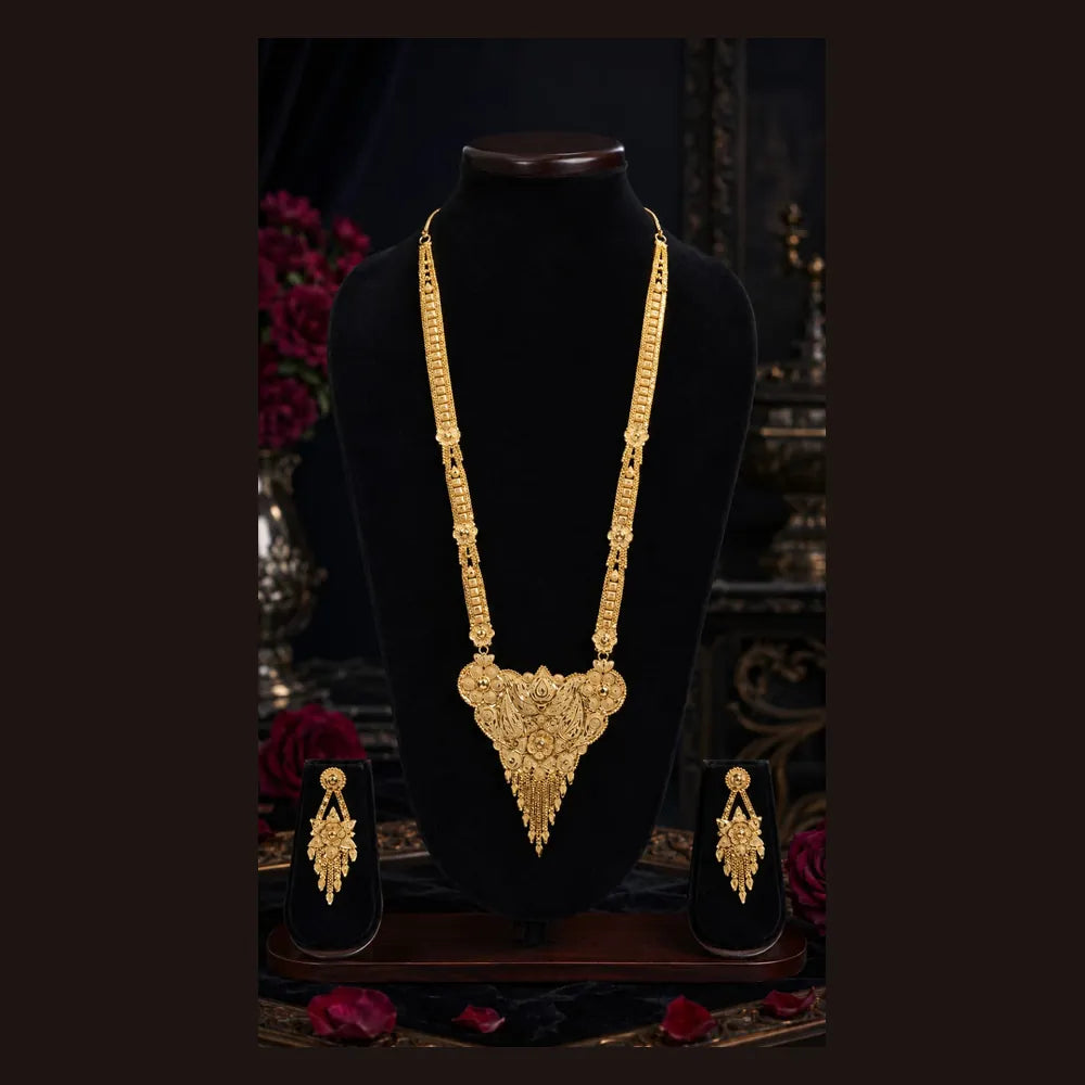 ZHome Gram Gold Full Dulhan Bridal Jewellery Set – Premium Real Gold Look Wedding Collection