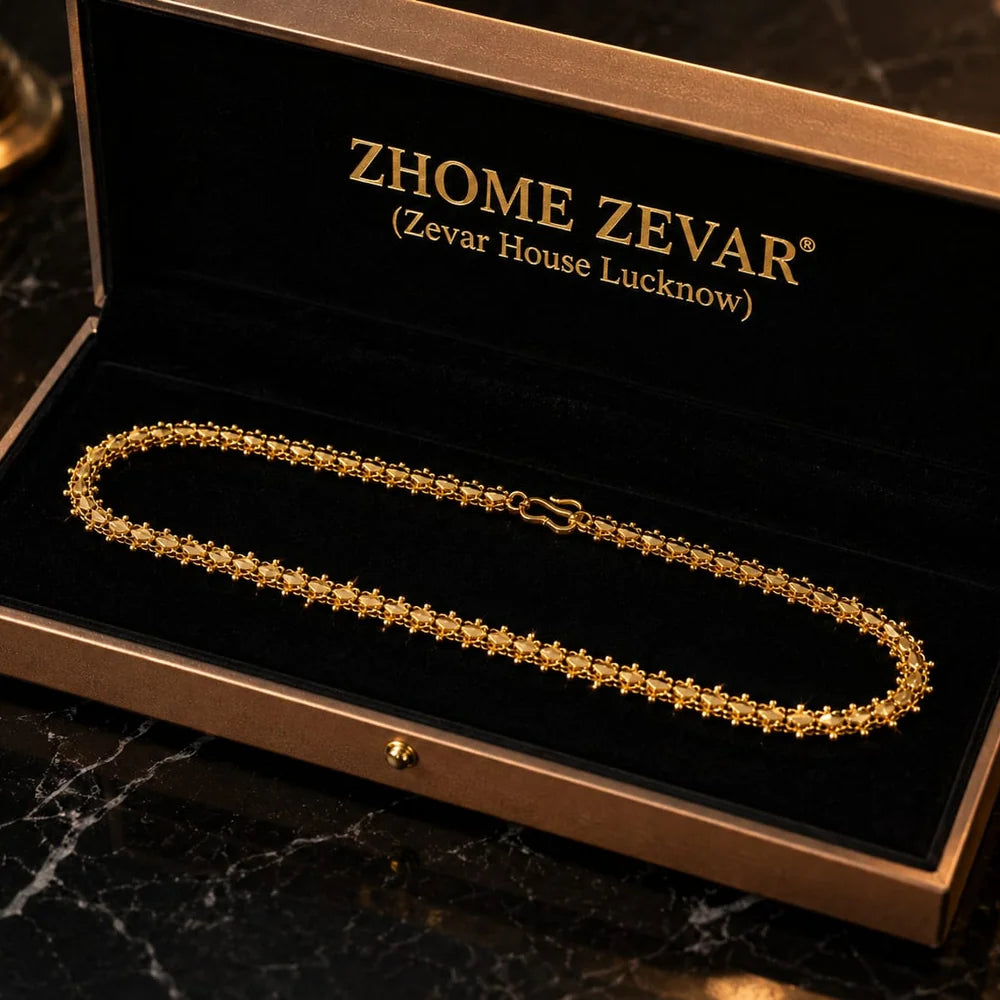 One Gram Gold Exclusive Design 22-inch Chain – Elegant Daily Wear Jewelry