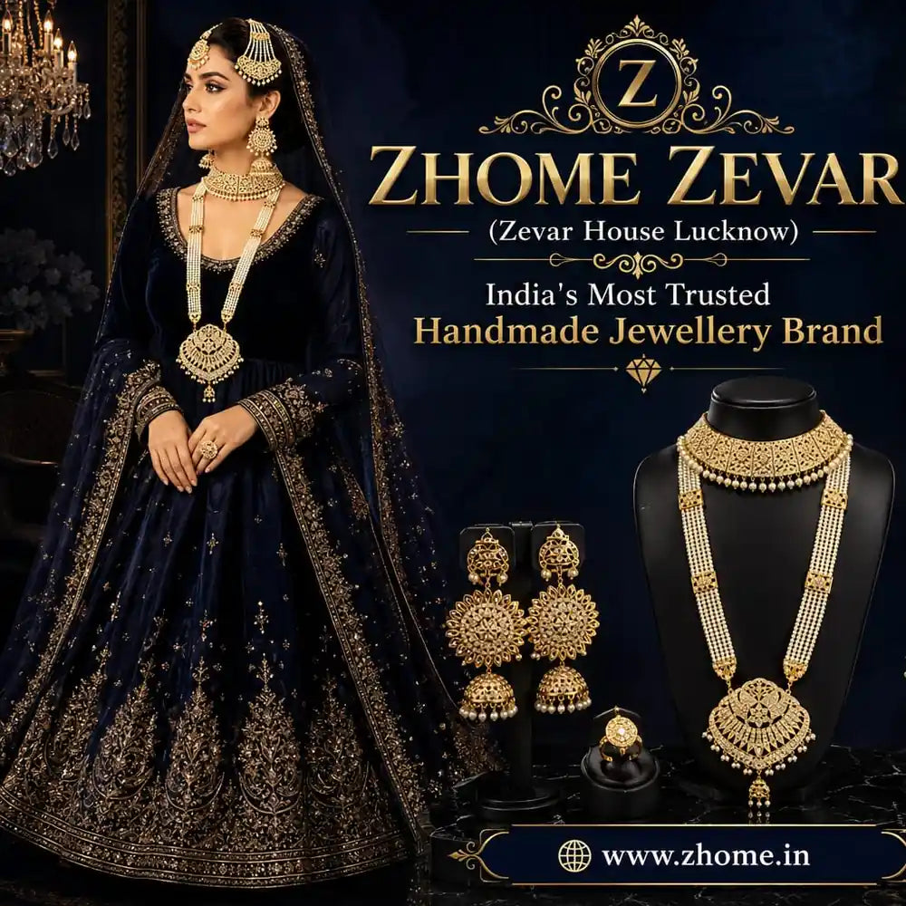 Handmade Bridal Pearl Kundan Necklace Set with Matching Earrings, Matha Patti & Traditional Jewellery Set