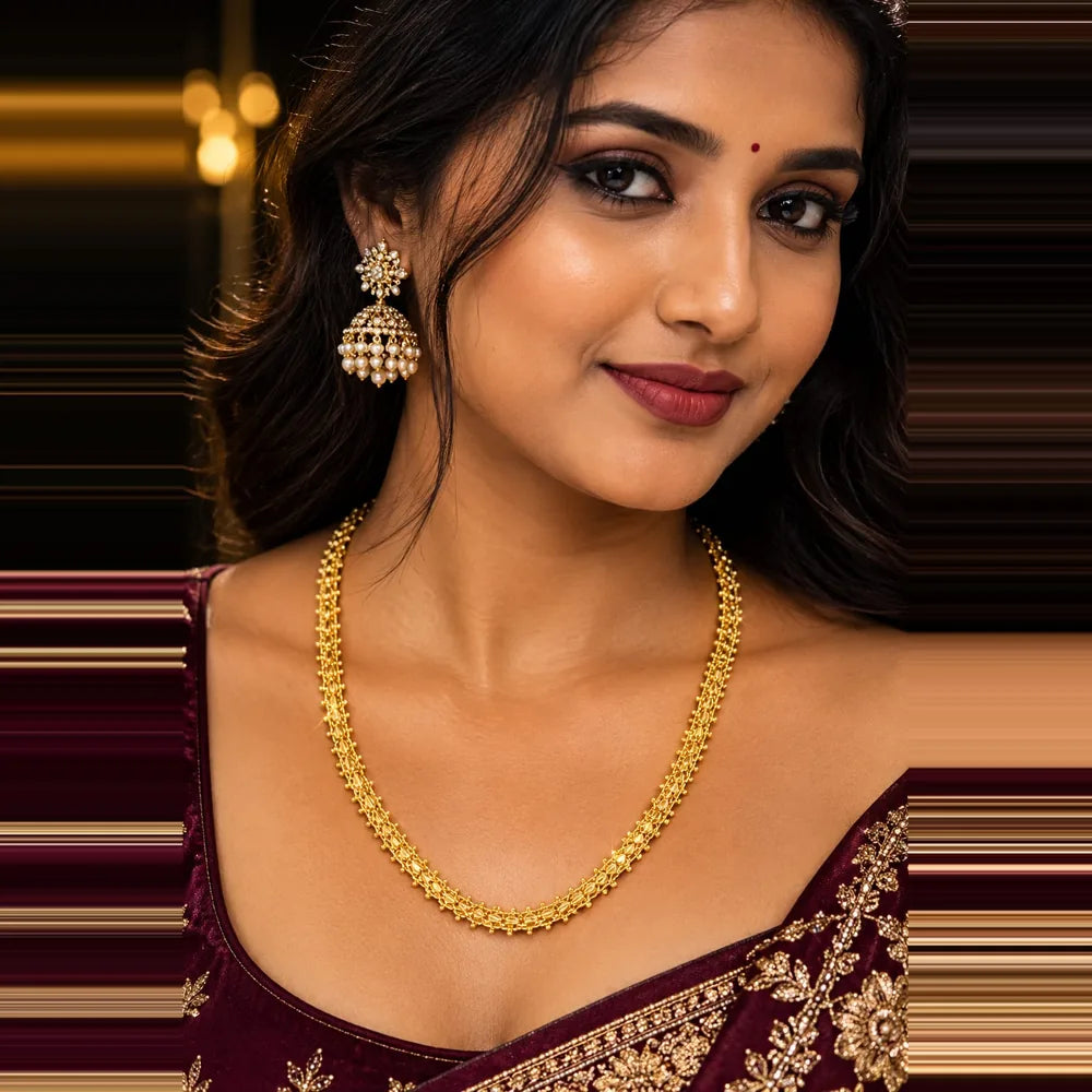 One Gram Gold Exclusive Design 22-inch Chain – Elegant Daily Wear Jewelry