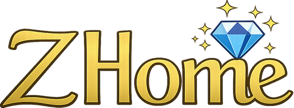 ZHome jewellery logo – premium gold style ZHome Zevar brand