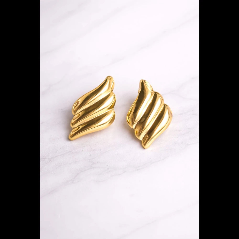 ZHome Anti Tarnish Gold Plated Statement Earrings for Women