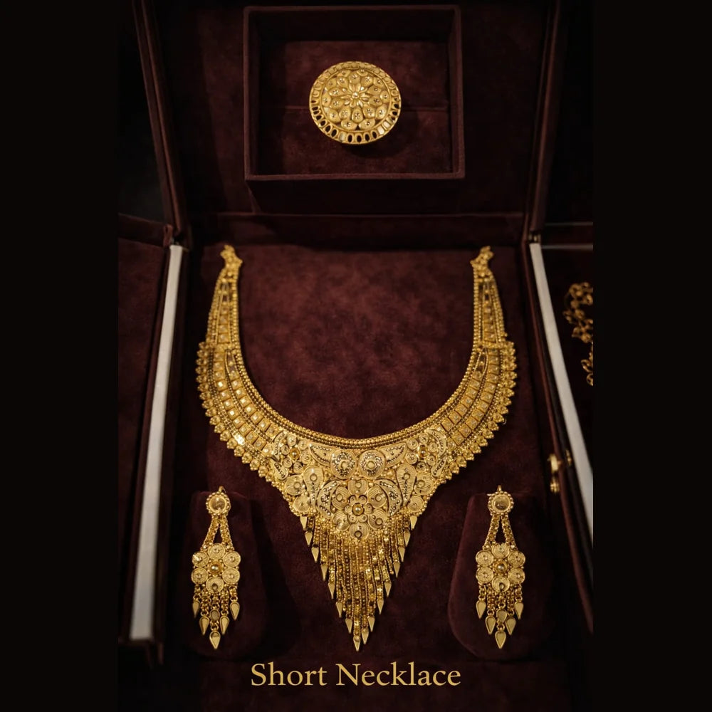 Affordable luxury jewellery collection by ZHome with stylish gold-look designs for daily and party wear