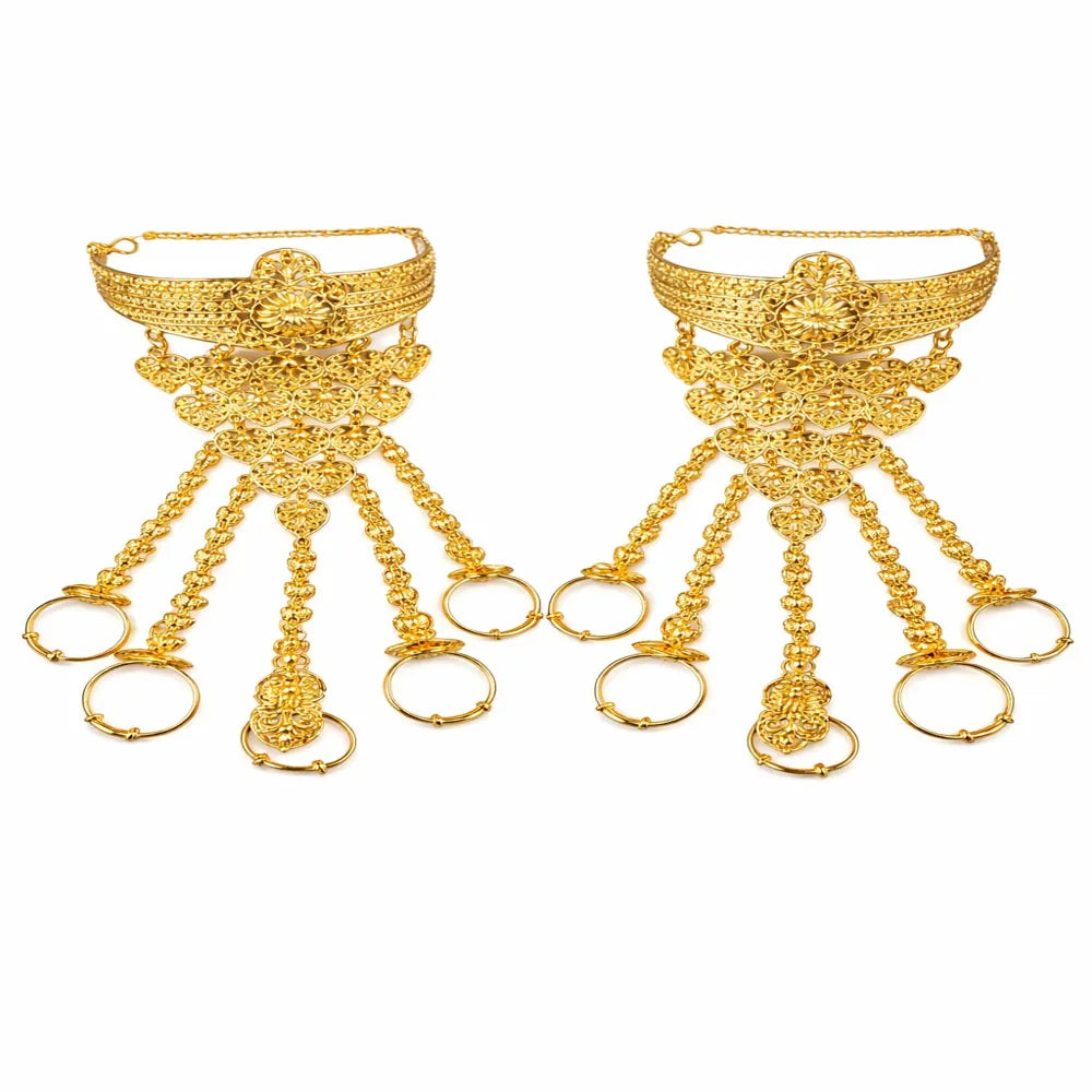 Royal Bridal One Gram Gold Plated Hathphool (Hand Harness Jewellery)